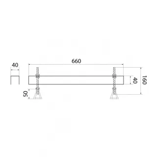 Установочный комплект Triton Щ0000046518 для ванн шириной 70 см шпилька 16 см